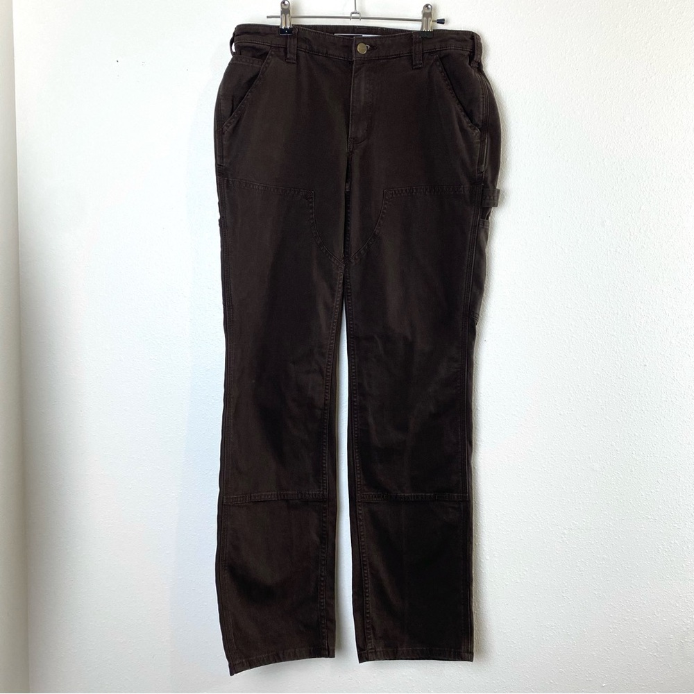Carhartt Rugged Flex Loose Fit Canvas Double Front Work Pants - 8 Tall - Picture 3 of 15